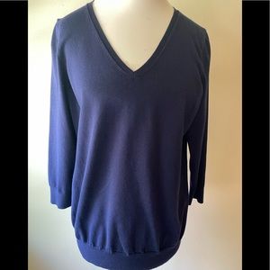 Talbots Woman Cotton-blend V-neck Sweater